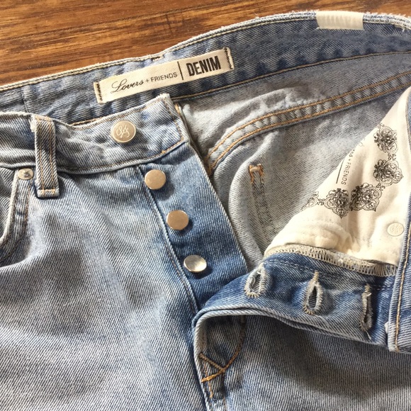 Lovers + Friends Button Fly Light Wash Jeans 26 - Picture 2 of 11